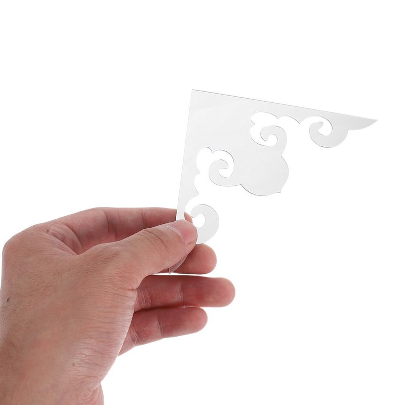 20 Pcs Acrylic Mirror Corner Wall Stickers Self Adhesive for Home Decor gallery