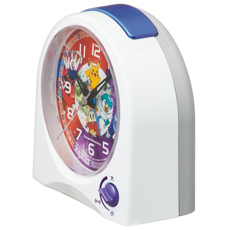 Seiko Clock Alarm Clock Table Clock Character Pocket Monster White 115×115×55mm gallery