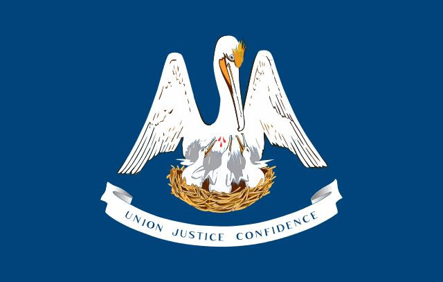 Louisiana Flag Vinyl Decal / Sticker ** 5 Sizes **