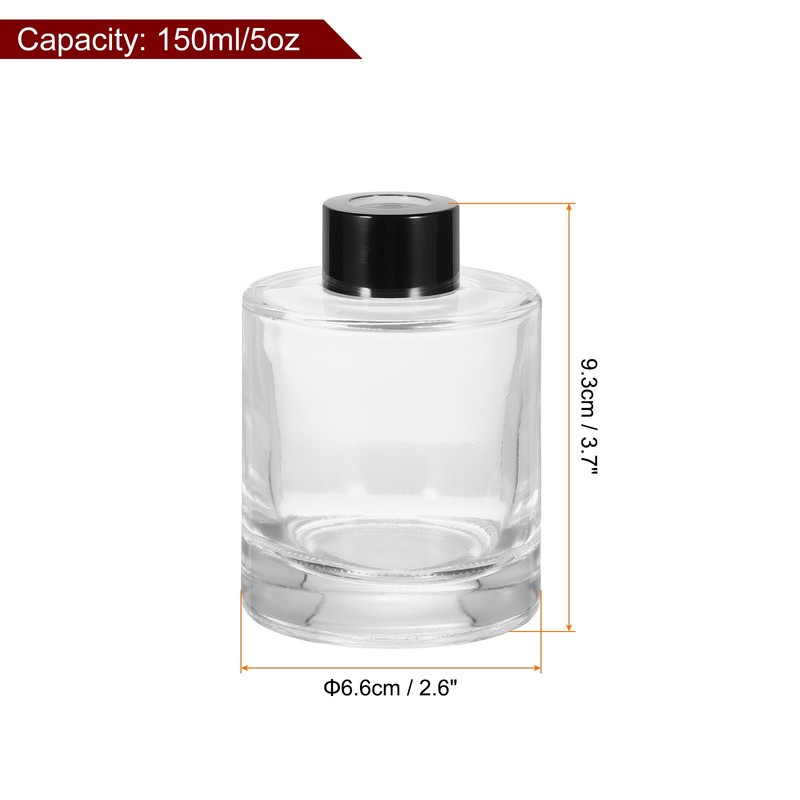 150ml/5oz Empty Glass Diffuser Bottle 3.7"x2.6" Fragrance Accessories 2pcs gallery