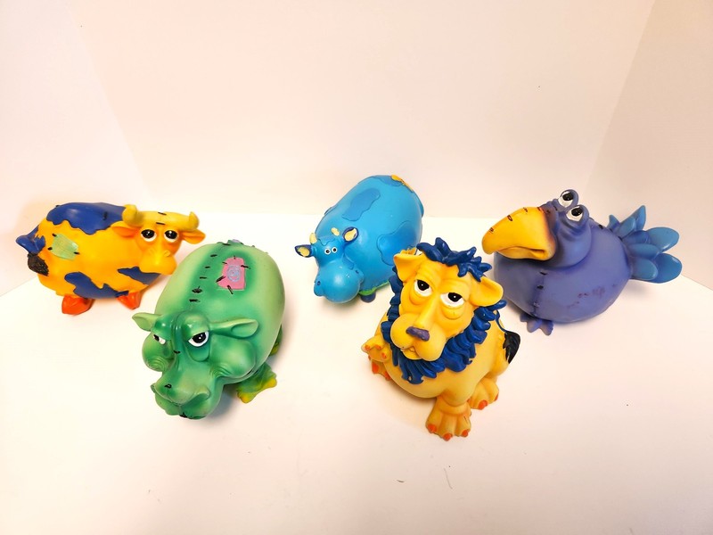 Whimsical Polystone Animals Lot of 5