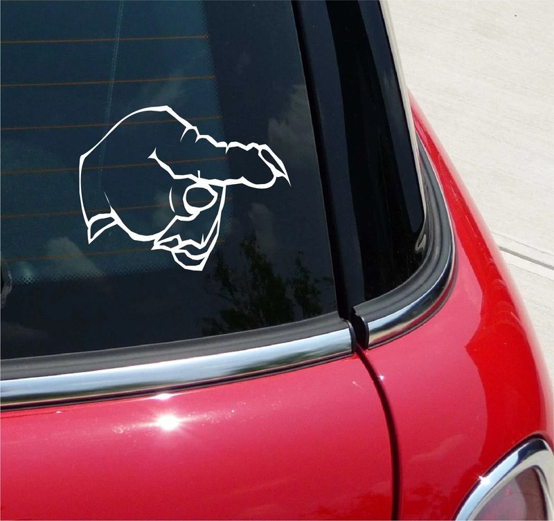 EVIL POINTING HAND NAILS HALLOWEEN GRAPHIC DECAL STICKER ART CAR WALL
