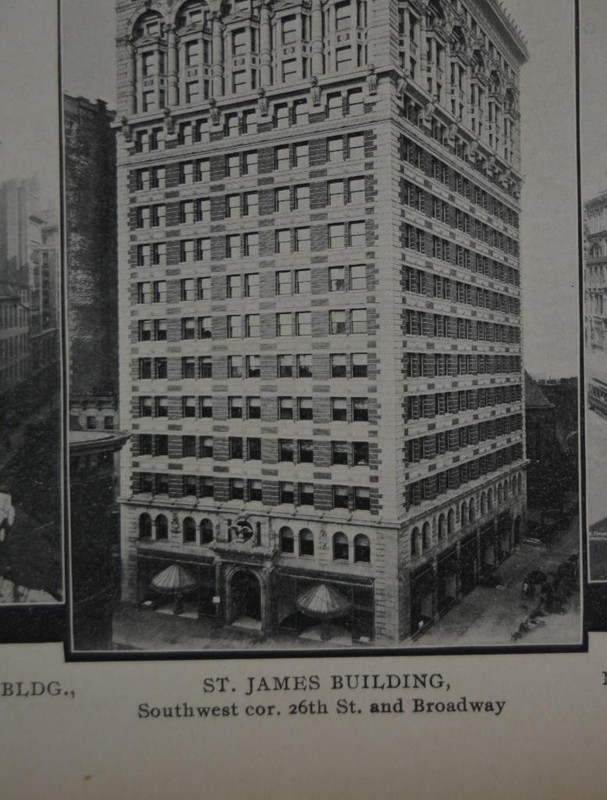 Antique New York City 1904 Art Print Park Row Newspaper Row and Others Wall Art gallery
