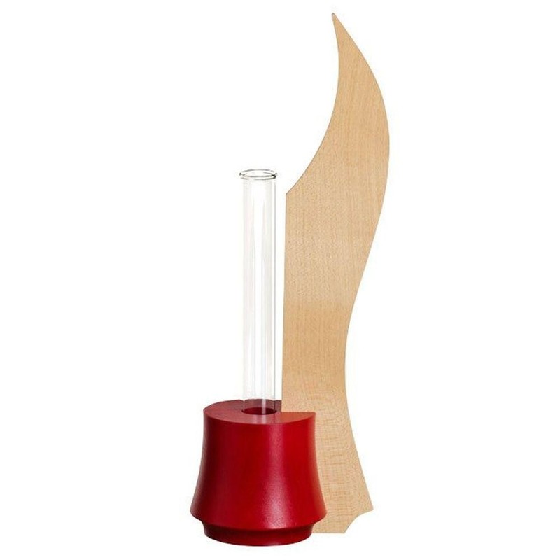 Table Decoration Vase Maple Ruby Red Bxhxt 3 1/2×9 13/16×2 5/8in New Window