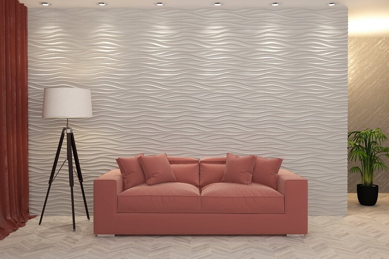 3D Wall Panel Wale Mold Plaster Concrete Wall Art Decor Wall tile Panels 3D02 gallery