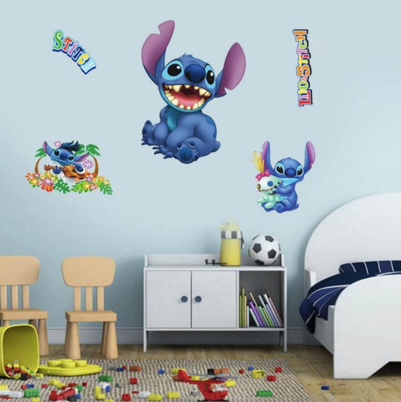 Large Lilo & Stitch Removable Wall Stickers Decal Kids Nursing Room Home Decor gallery