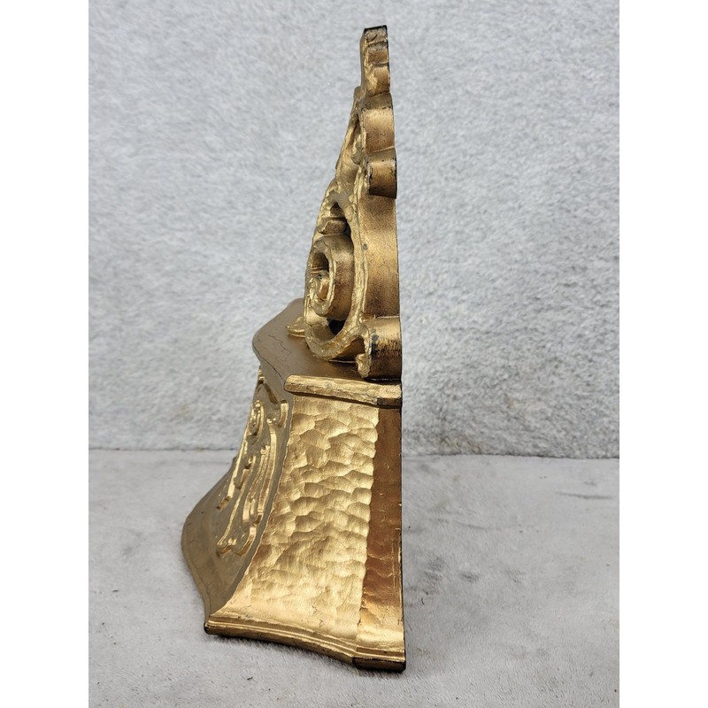 Vintage 1970 Dart Ind 6005 Gold Wall Pockets Sconces Hollywood Regency Set of 2 gallery