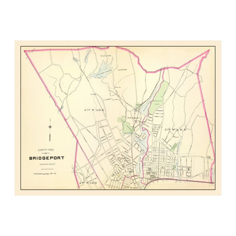 Old Map of Bridgeport, CT 1893 - Vintage Bridgeport Connecti gallery