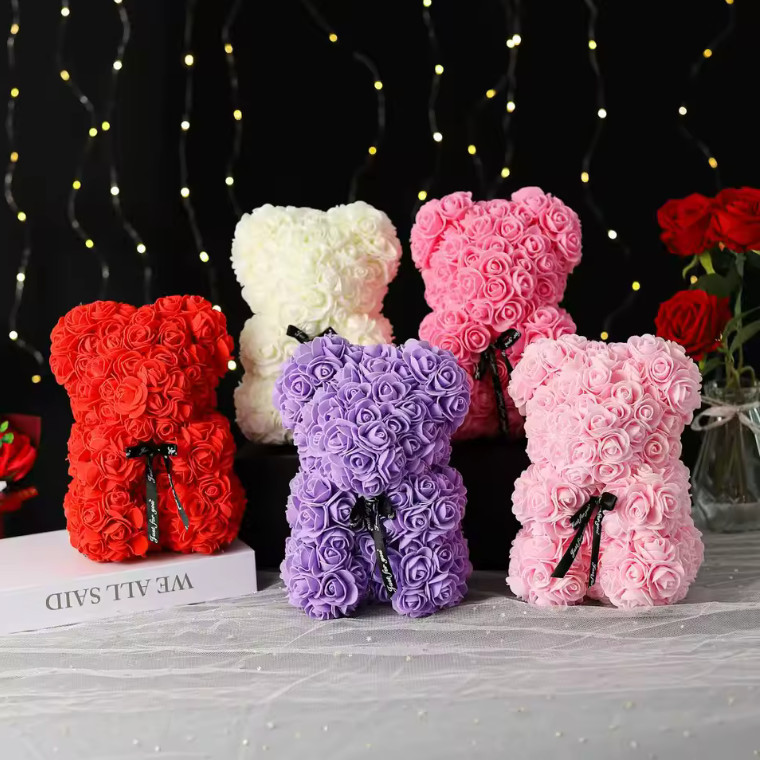25cm Rose Teddy Bear Gift Box – Romantic Valentine’s Day Present for Her, Annive gallery