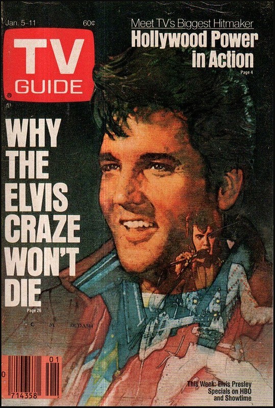 Elvis Presley TV Guide Cover Art 1985 Metal Poster Sign NEW