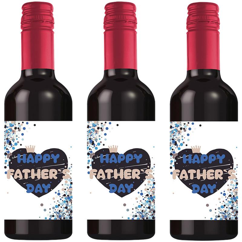Red Wine Bottle Stickers Father's Day Theme 24 Waterproof Decorative Sheets gallery