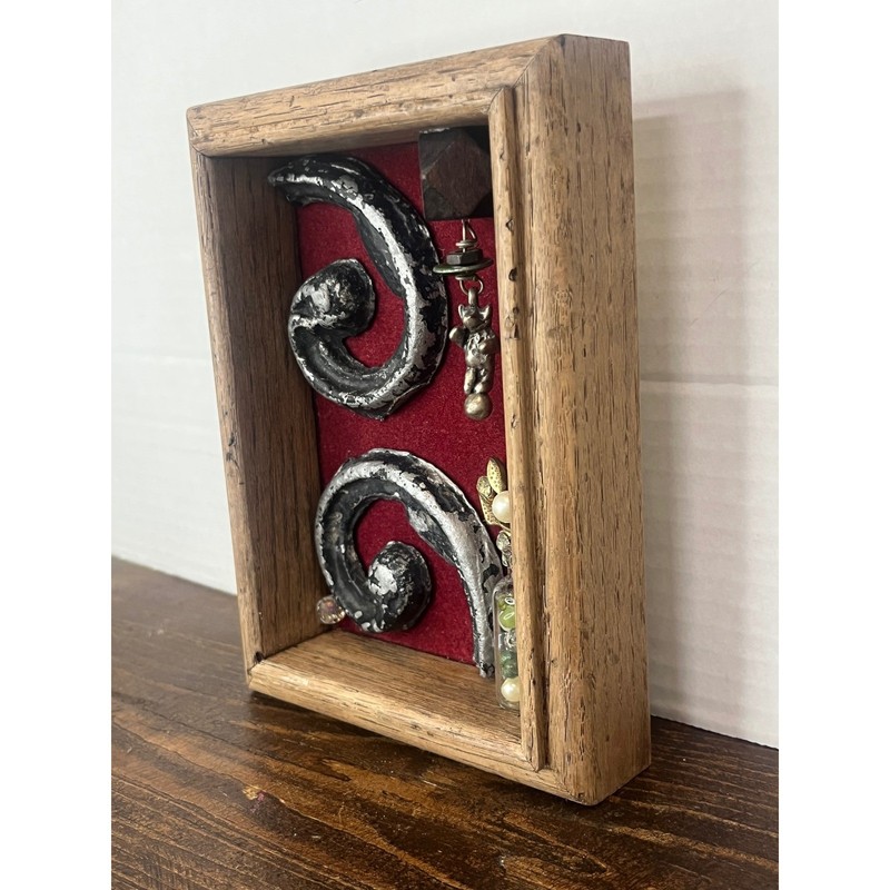 Assemblage Art Shadow Box Mixed Media Sculpture Wall Decor Unique Display gallery