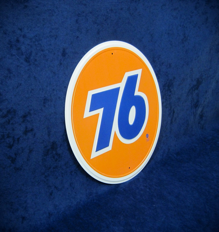 UNION 76 BALL ~ Fully Embossed Steel Sign ~ Garage Shop Man Cave ~ MADE in USA gallery