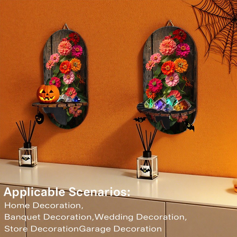 2pcs Contemporary Floating Shelves Wall-Mounted Storage Shelf Home Decoration gallery
