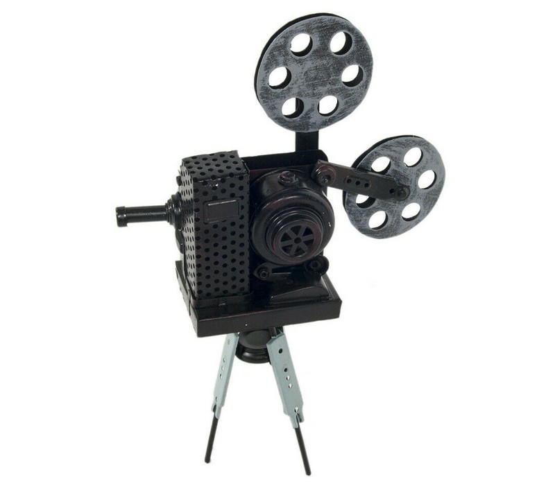 Movie Theater Film Projector Metal Model 12.5" Vintage Style Figurine Home Decor gallery