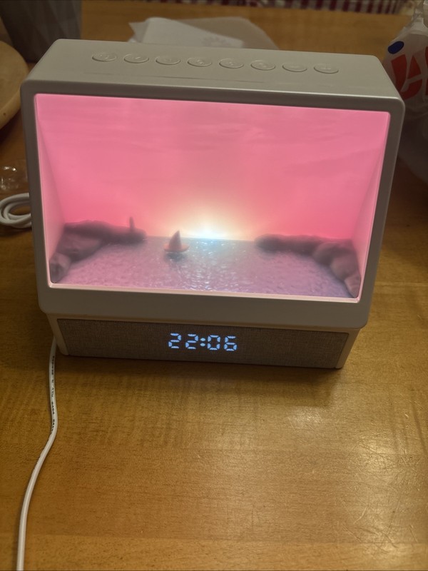 Sunrise Wake Up Alarm Clock Bluetooth and White Noise Sound Machine
