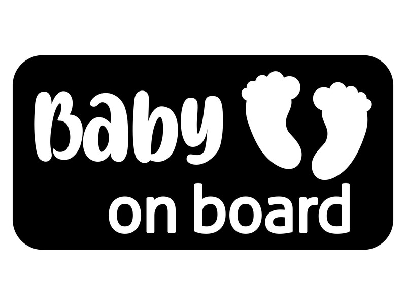EMPIRE DESIGN Baby on Board Car Sticker Tiny Human Child Vinyl Decal gallery