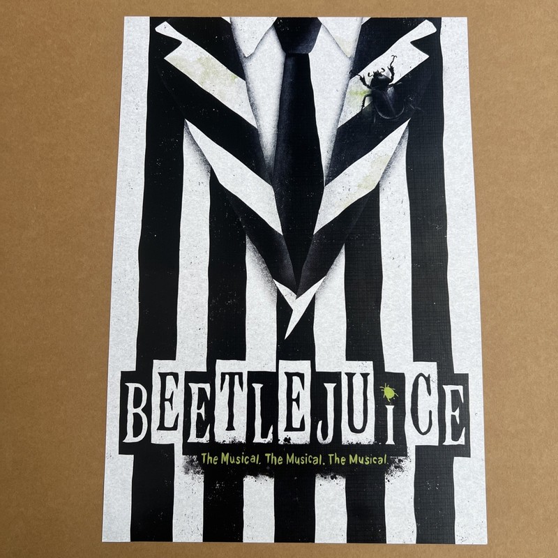 Musical Theater Beetlejuice Broadway Poster Print 17 X 12 Reproduction