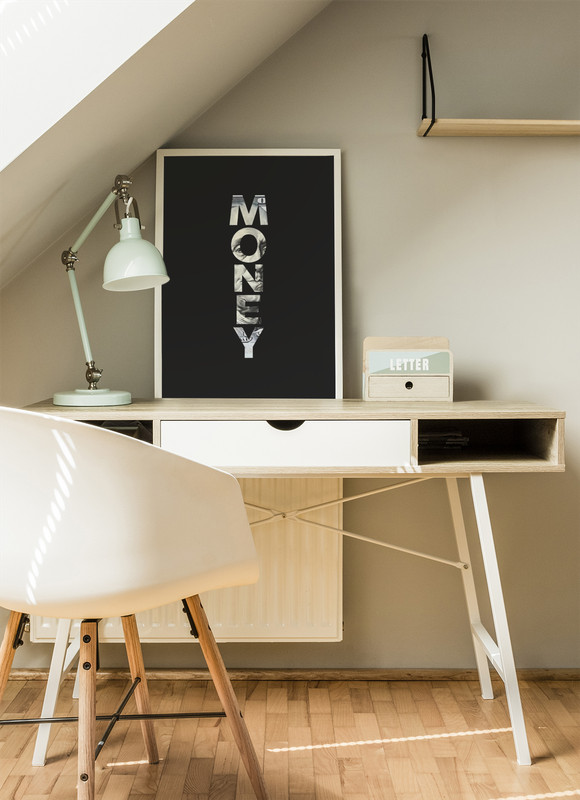 Money Vertical Poster | Matte Typography Wall Art gallery