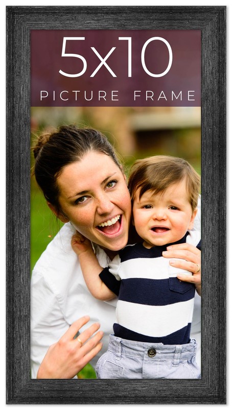 5×10 In Frame Black Real Wood Picture Frame Width 1.5 inches | Interior Frame De