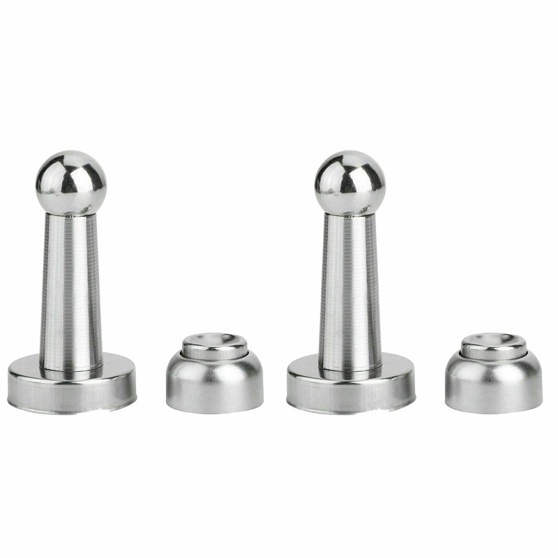 Wideskall 2 Packs Magnetic Door Stopper Magnetic Door Catch, Stainless Steel
