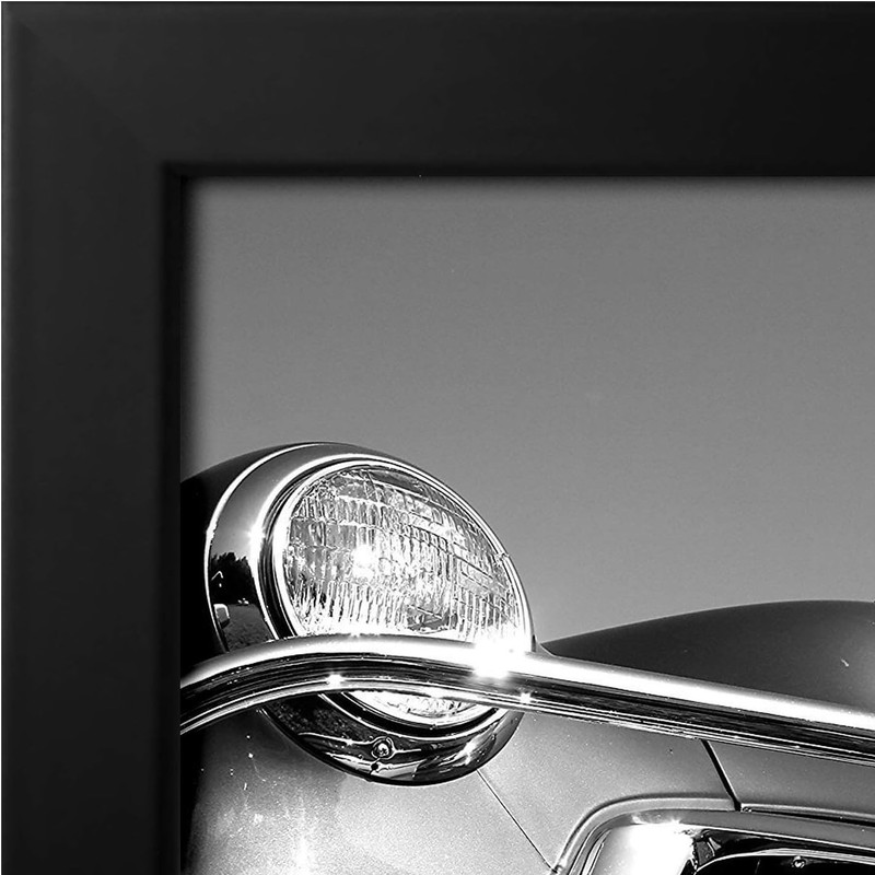 Elegant 18x24 Black Picture Frame with Polished Plexiglass for Wall Display gallery