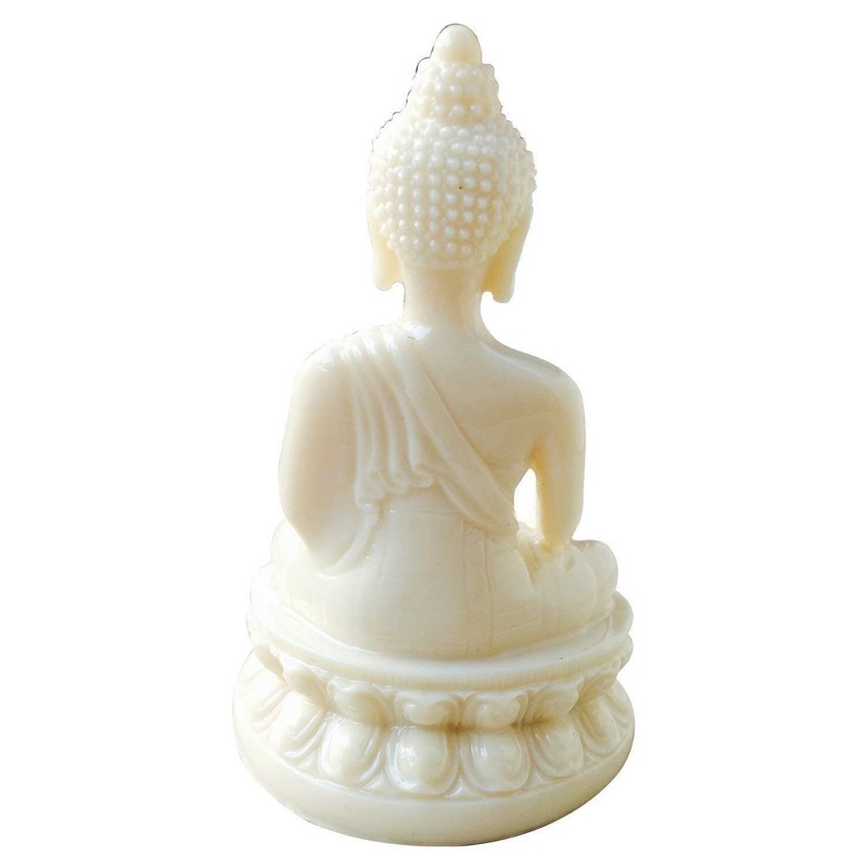 Polyresin Gautam Buddha Statue white gallery