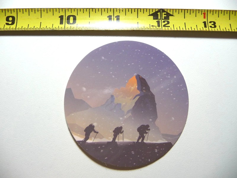 MOUNTAIN CLIMBING SNOW SMALL STICKER DECAL CAMPING S HIKING NATURE ADVENTURE