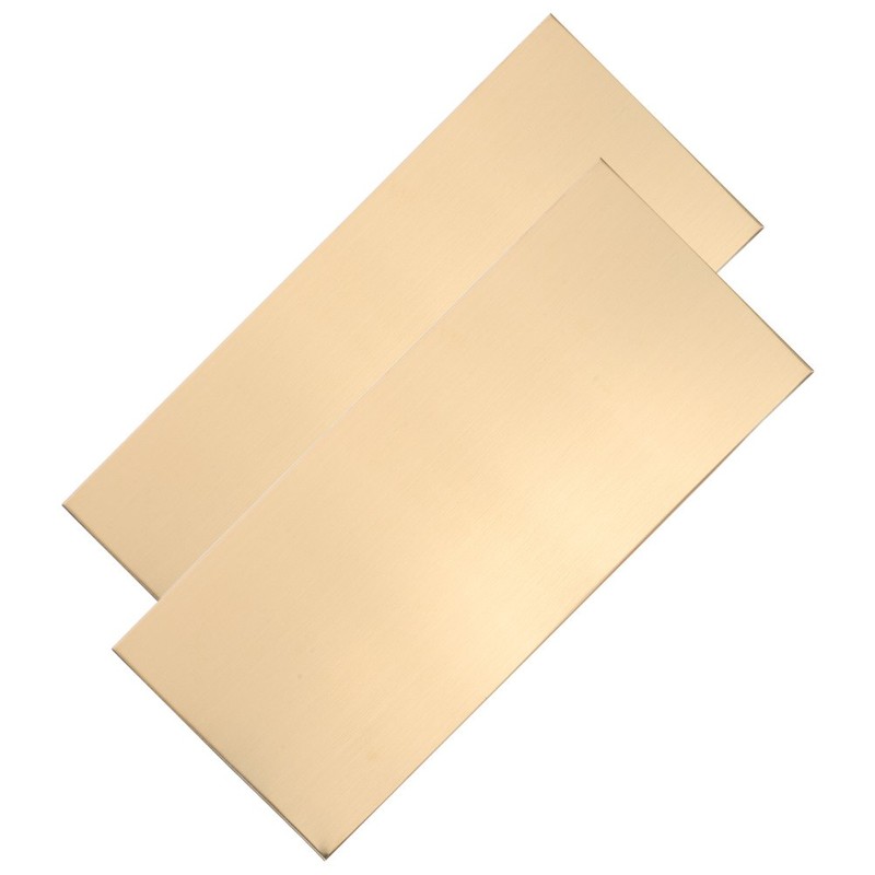 2 Pcs Metal Blank Door Sign Office Name Plate Plates Aluminum Wall Tags gallery