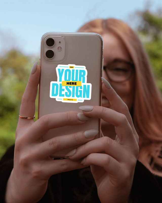 Custom Sticker Decal Photo Text Colors approx 3″ Your Design Die Cut Holographic