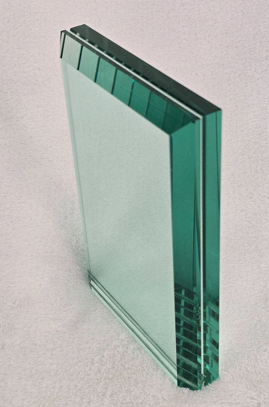 Frameless Modern Glass Photo Frame Holds 5x7 Freestanding Thick Heavy 3 lbs gallery