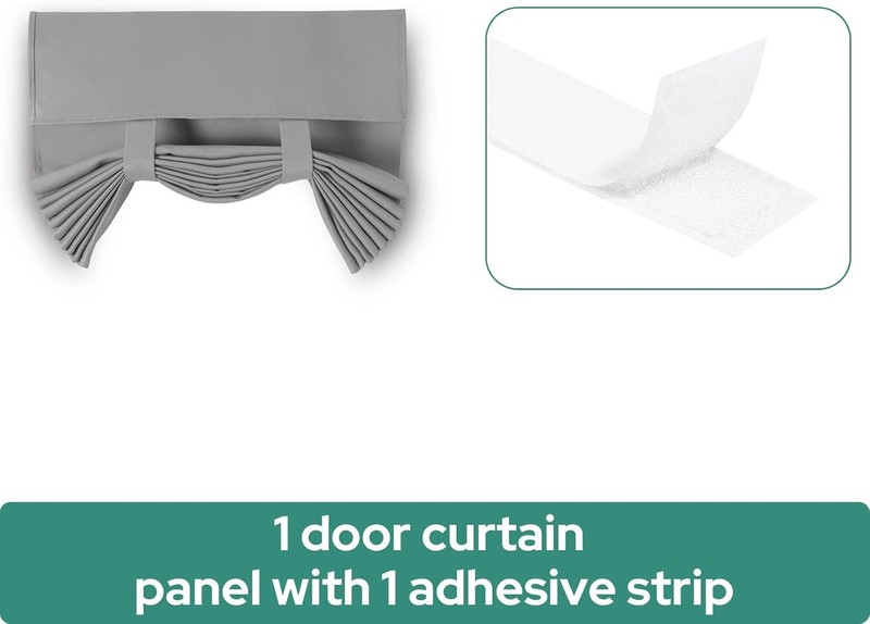French Blackout Door Window Curtains, Front Door Curtains for Glass Window, gallery