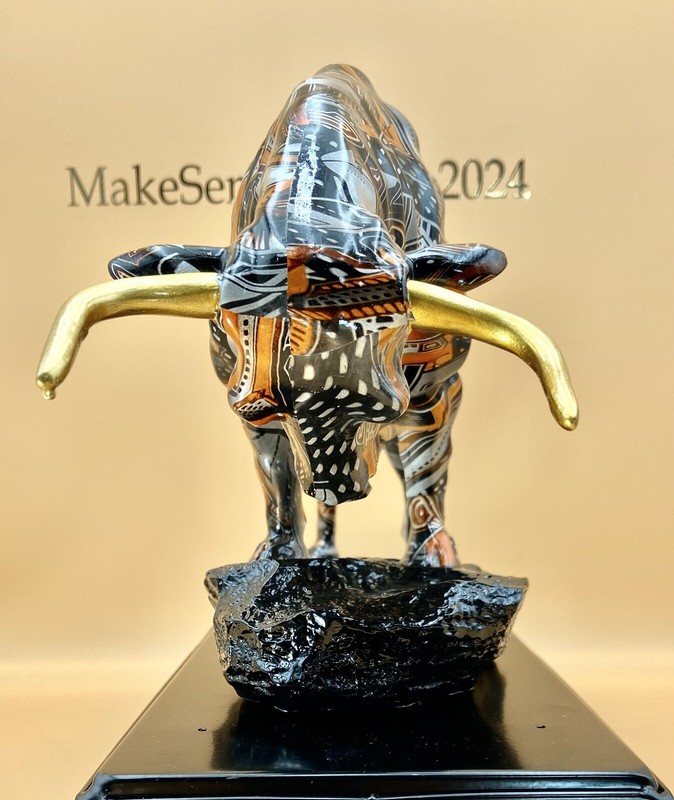 WALL STREET CHARGING BULL / TAURUS SIGN OF GOOD LUCK-SYMBOL OF WEALTH & POWER gallery