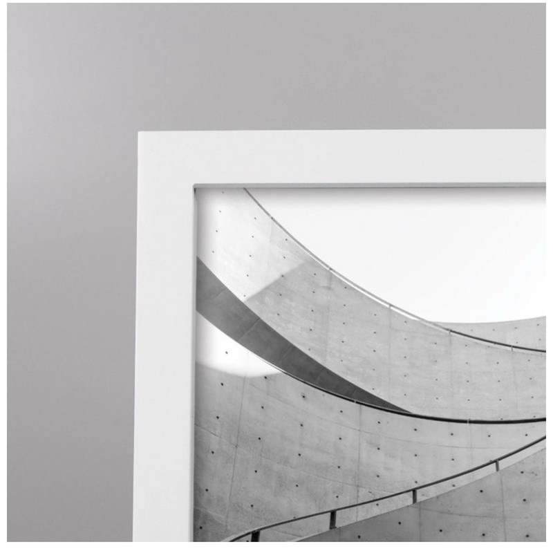Threshold Set Of 4 Wood Thin Single Picture Frames 8" x 10" White -new gallery