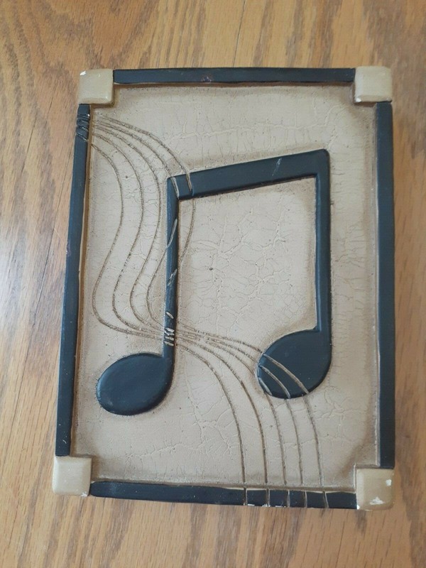 Indoor/Outdoor 3-Pc Set Home Decor Music Theme Musical Notes Stone Wall Art gallery