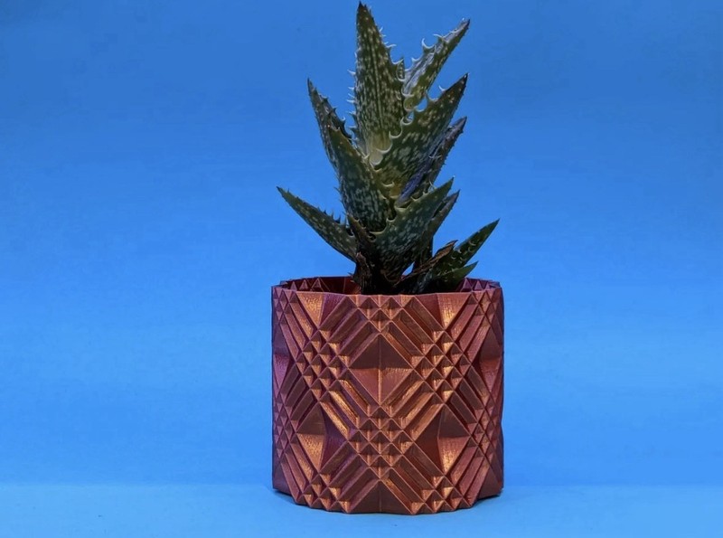 3D Printed Succulent Planter — Modern Home Decor — Choose Your Color and Size!