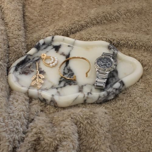 Natural Marble Tray Cloud Shape, Jewelry Dish Trinket Dish for Calacatta Viola gallery