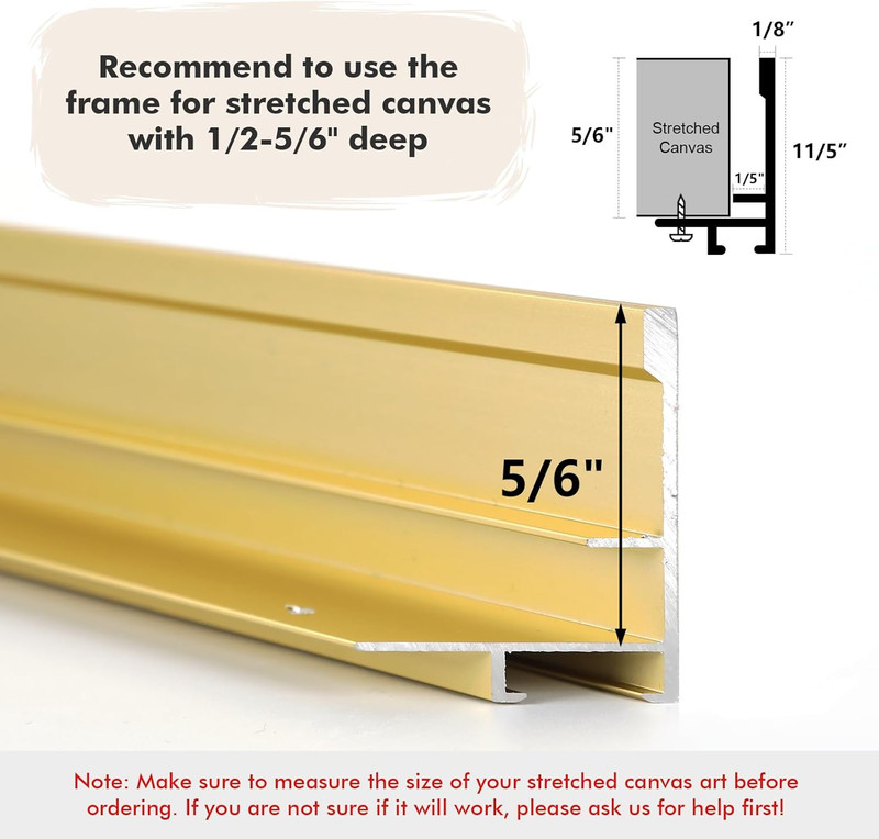 Floating Frame 30x40 Canvas Paintings DIY Metal Floating Frame 5 6In Deep gallery