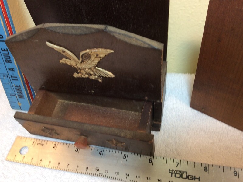 Vintage Mail envelope wooden wall hangers Eagle gallery