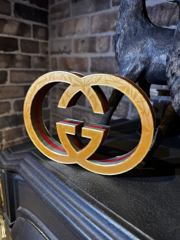 Gucci Sign – For Man Cave, Bar, Garage, Bedroom, Office | 18cm x 14cm.