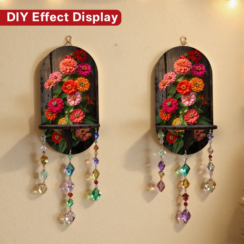 2pcs Contemporary Floating Shelves Wall-Mounted Storage Shelf Home Decoration gallery
