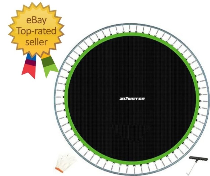 Replacement Jumping Mat, Fits 15 ft Round Trampoline Frame with 96 V-Hooks, U…