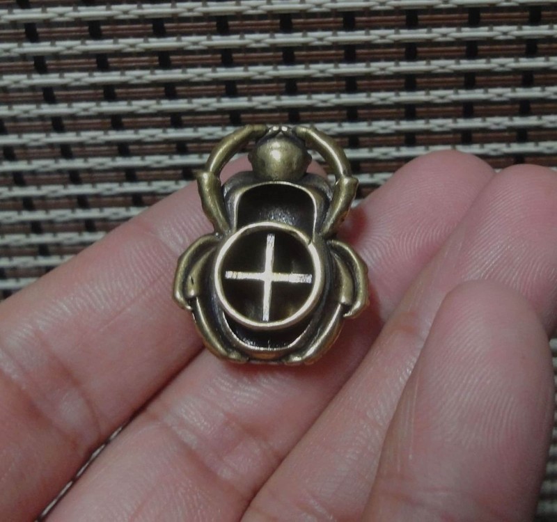 Vintage Style Brass Copper Cute Ladybug Insect Statue for Home and Garden Decor gallery