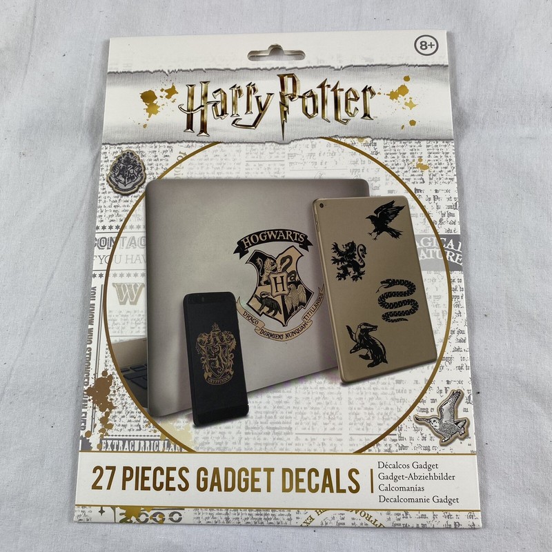 Harry Potter Gadget Decals ~ 27 Reusable, Waterproof Stickers ~ Paladone ~ NEW