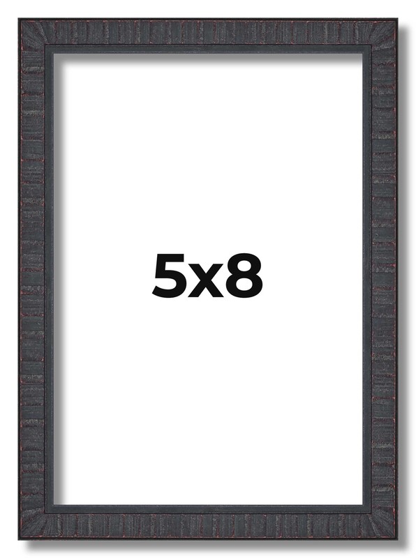 5×8 Frame Brown Picture Frame Complete Modern Photo Frame UV Acrylic, Acid Free
