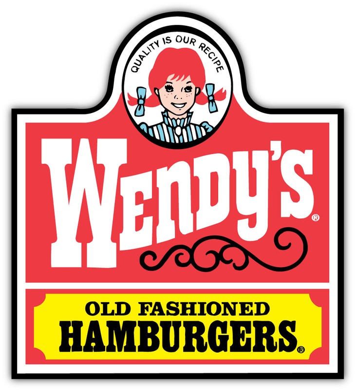 Wendy’s Logo Sticker Car Bumper Decal – 3”, 5” or 6”