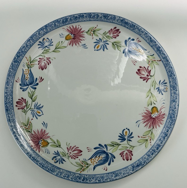 Large 12″ Vintage R B Bernarda Portugal Hand Painted Platter See Pictures