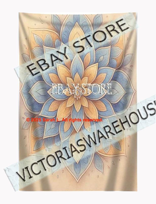 Neutral Mandala Tapestry Soft Decor boho 39X59 in gallery
