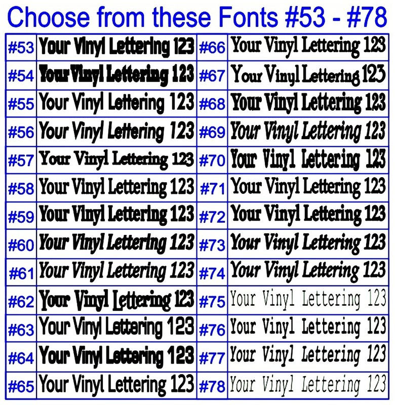 Custom Text Vinyl Decal Personalized Lettering Window Laptop Yeti Cup Sticker gallery