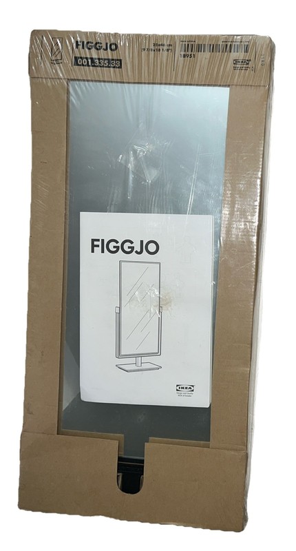Ikea FIGGJO Dressing Table Mirror Swing BLACK Vanity 25x46cm 9 7/8×18 1/8” New